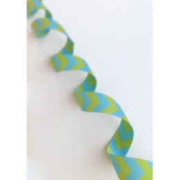 Chevron limonkowo-turkusowy