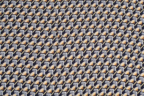 Satyna wiskozowa B*TRENDY retro dark blue