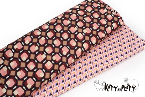 Satyna wiskozowa B*TRENDY retro pink