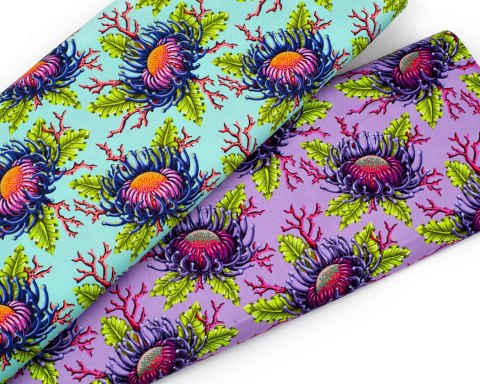 Tula Pink Friends & Anemones Seafoam