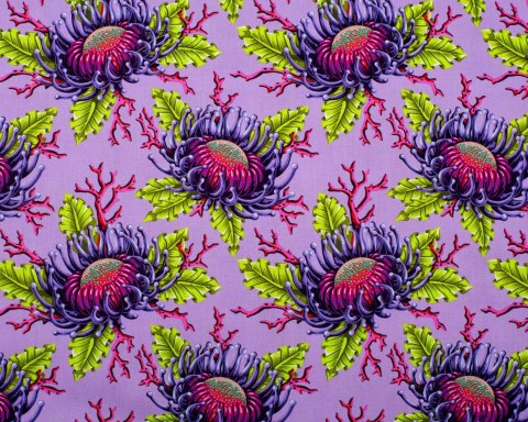 Tula Pink Friends & Anemones Ultraviolet